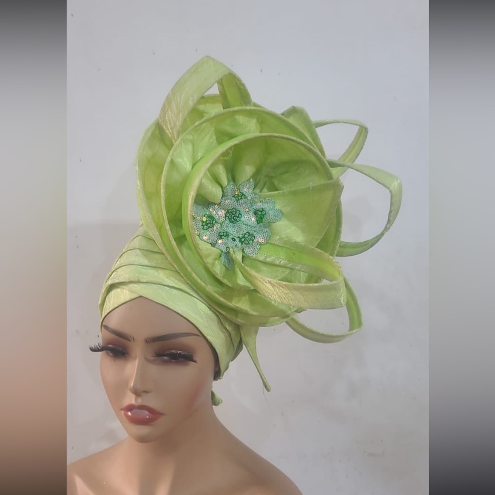 Designer Hat - Rare Elegant Classy One Of A Kind Hand Made Auto Gele - NWOT